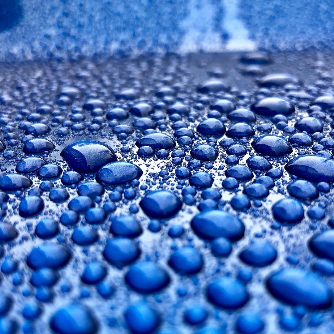 Hydrophobic effect on ceramic paint coating in Houston